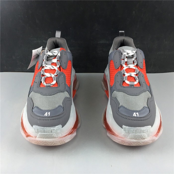 BL TRIPLE S TRAINERS CLEAR SOLE  RED  GREY   541624  W09OH  1010