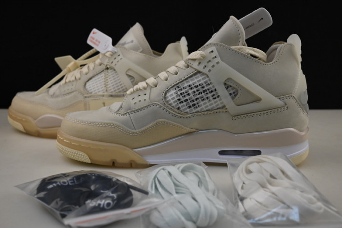 Jordan 4 Retro Off-White Sail  - CV9388-100