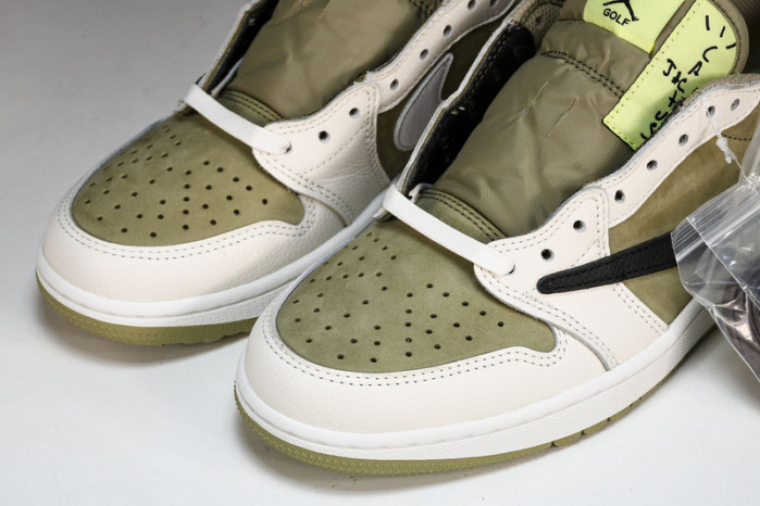 Jordan 1 Retro Low Golf Travis Scott Neutral Olive  FZ3124-200