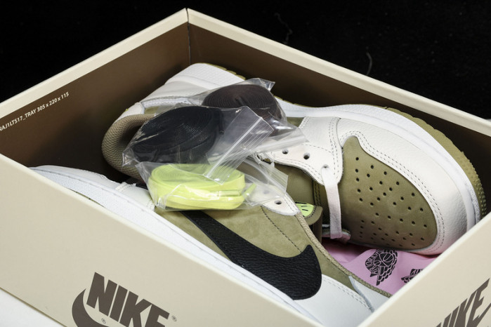 Jordan 1 Retro Low Golf Travis Scott Neutral Olive  FZ3124-200