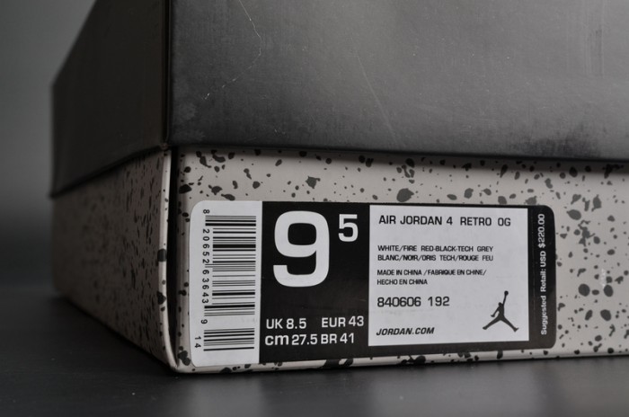 Air Jordan 4 OG “White Cement”  840606-192