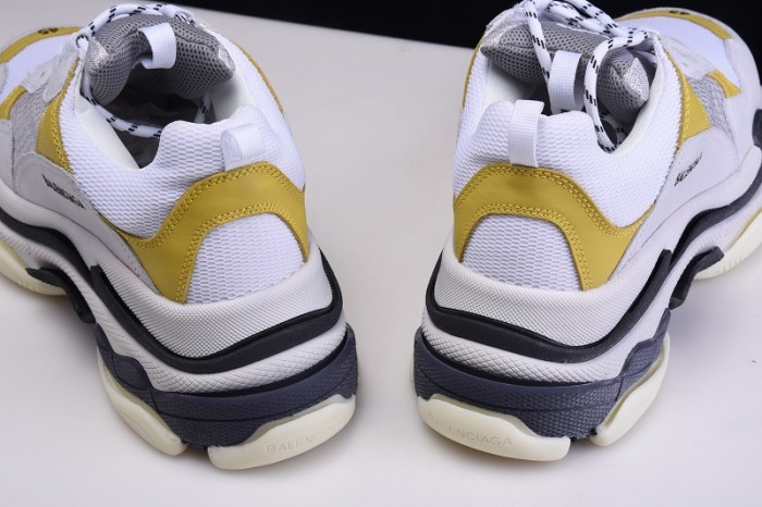 BL TRIPLE S TRAINERS CLEAR SOLE  GREY YELLOF  WHITE   541624  W09OH  1008