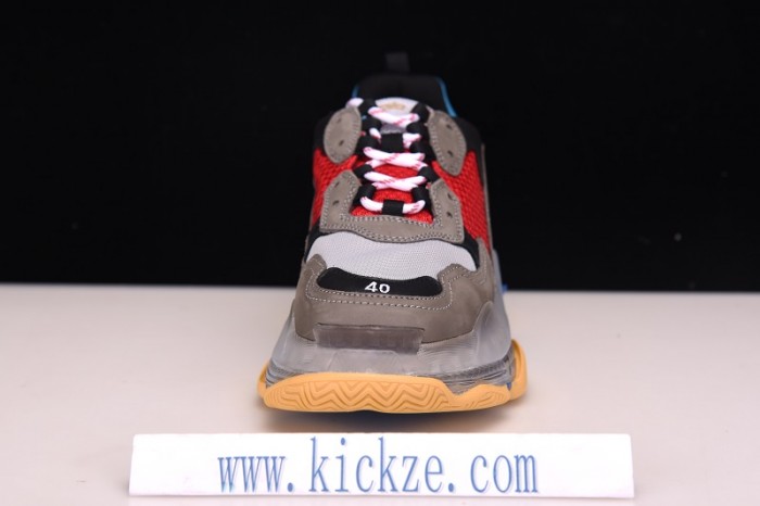 BL TRIPLE S TRAINERS CLEAR SOLE BLUE ADN RED 541624  W09O1 2120