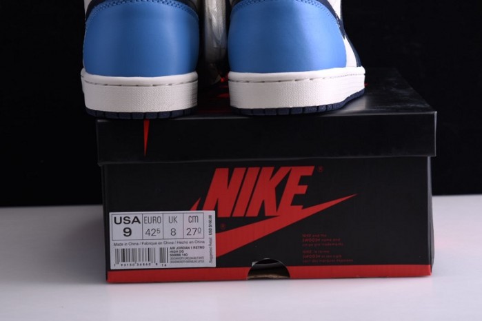 Air Jordan 1 Obsidian University Blue 555088-140